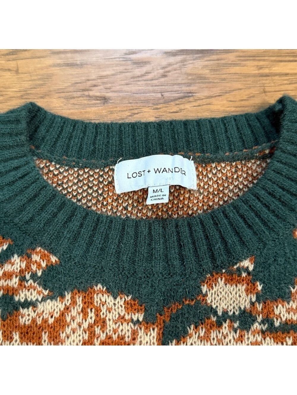 Lost + Wander Rosetta Pullover Sweater size M/L - Picture 5 of 6